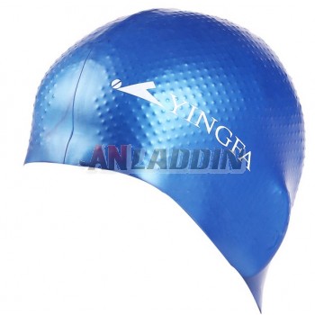 Waterproof particles patterns swimming cap