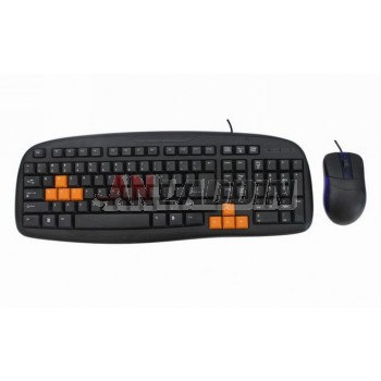 Waterproof wired gaming keyboard and mouse set