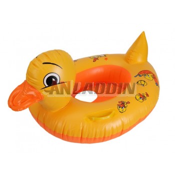 Yellow duck children swimming ring