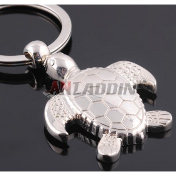 Zinc alloy tortoise keychain