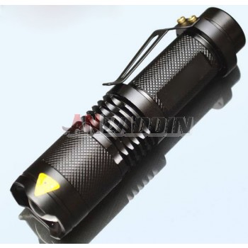 Zoom Mini CREE XM-T6 / Q5 LED Flashlight