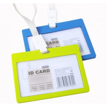10pcs PP horizontal style I.D card holders