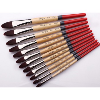 12pcs Multipurpose short rod nylon paintbrush set