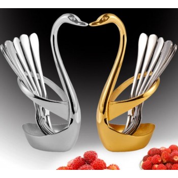 3pcs 13cm stainless steel fruit fork