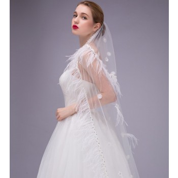 160cm lace bridal veil
