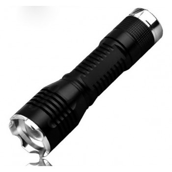 18650 Black zooming Mini LED Flashlight