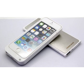 2000mAh +3700 mAh clip battery + wireless charger for iphone 5 / 5s 5C