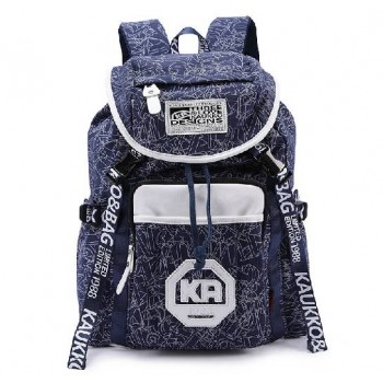 Pure cotton canvas men & women travel bag computer bag package high school students bag