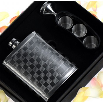 210ml Case grain stainless steel hip flask