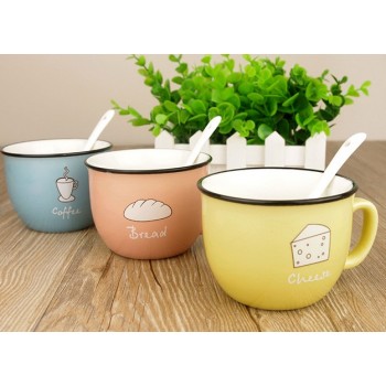 250ml cartoon style ceramic mug