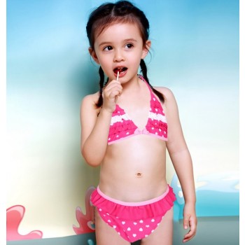 2pcs Children's Heart bikini swimwear