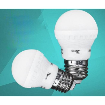3-12W E27 matte shade ball light bulb