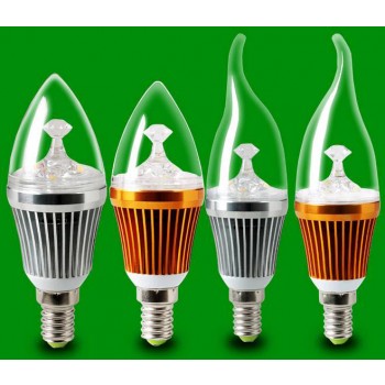 3-5W E14 PC shade LED candle bulb
