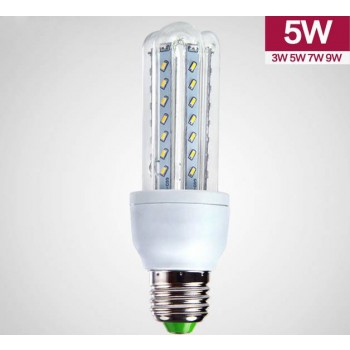 3-9W E27 U-type SMD 3014 LED corn bulb