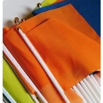 30 * 40 multicolor Mini hand wave flags with flagpole