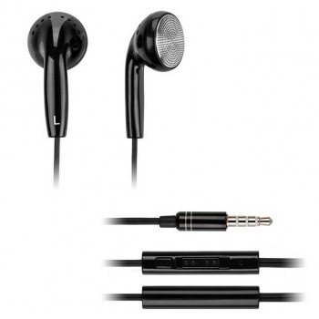3.5mm earbud style Wire Control earphone with Mic 