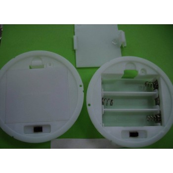 3pcs AA battery round case with cover and switch  / 4.5V Battery Case 