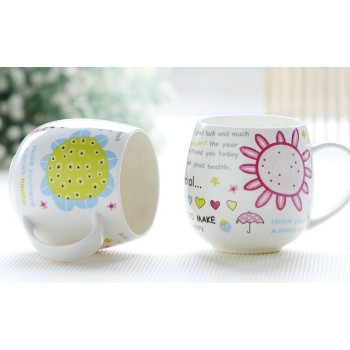 410ml painted ceramic mug