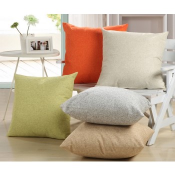 45 ~ 55cm solid color linen pillow cover