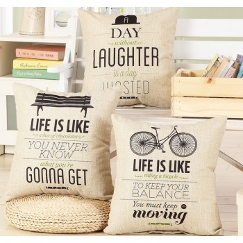 45cm Printing cotton pillow cover