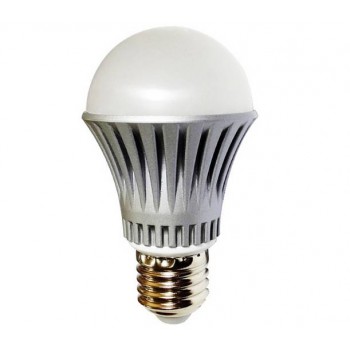 4.8W Silver + White Dimmable E27 LED ball bulbs
