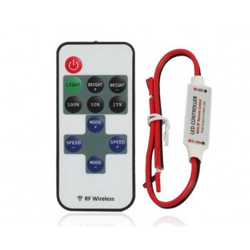 5-24V Single Color Wireless Remote Controller for LED Strip Lights