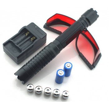 5 in1 450nm Zoom Aluminum Blue Laser Pointer