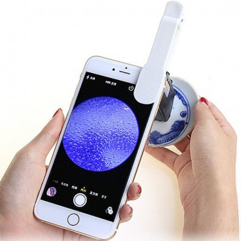 60X / 100X cell phone LED magnifier with clip