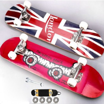 78cm nine layers maple wood four wheels skateboard