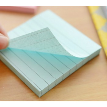 7.6cm square stripe sticky notes
