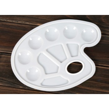 7 cells plastic color palette