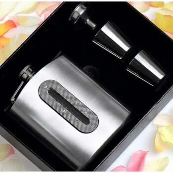 7oz hollow stainless steel hip flask