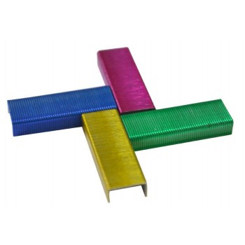 800pcs multicolor steel staples