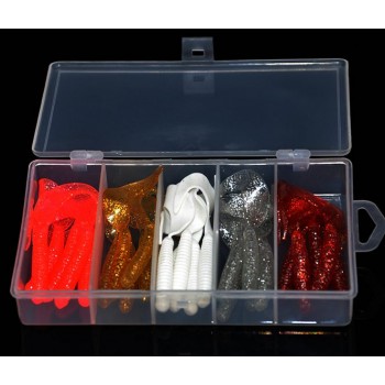 8cm 25pcs capuchin maggots fishing lure set