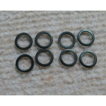 8pcs black skateboard truck metal washer