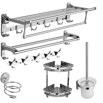 8pcs stainless steel bathroom accessories kit