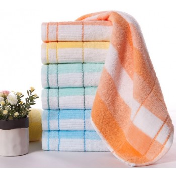 8pcs striped cotton towels
