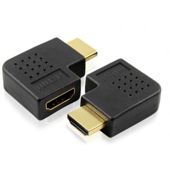 90 degree bend hdmi male to female adapter