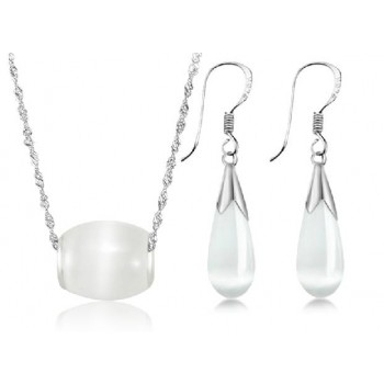 925 silver nature jade lucky jewelry sets