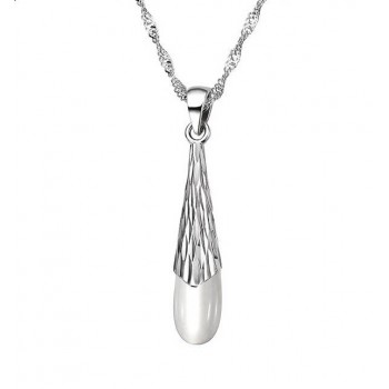 925 silver opal necklace