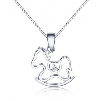 925 sterling silver fashion pony pendant