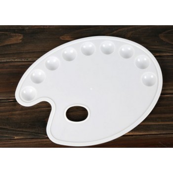 9 cells plastic round color palette