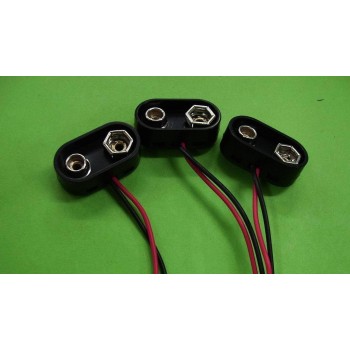9V battery snap 15CM red and black wires