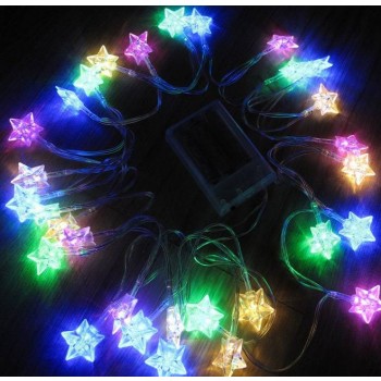 AA batteries 3M Stars LED holiday lights