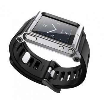 Aluminum + Silicone watch band for iPod NANO 6