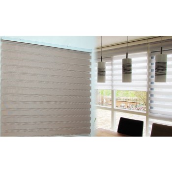 Aluminum track double layer venetian blinds