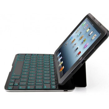 Aluminum ultra thin Bluetooth keyboard case for ipad mini 1 2
