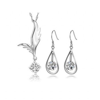 Angel wings sterling silver jewelry sets