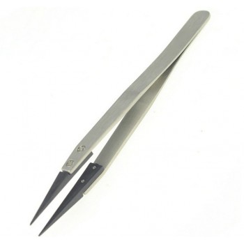 Anti-static needle nose tweezers