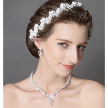 Artificial gemstone bridal accessories set